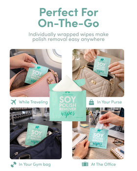 ella+mila wipe in hand removing polish for quick touch-up