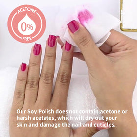 ella+mila nail before and after image showing cleaner nail with less damage