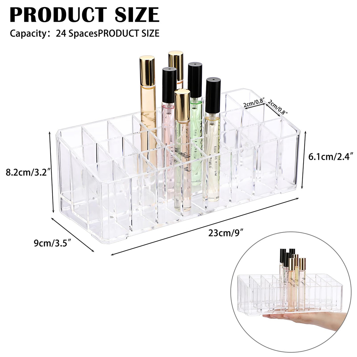 ELLDOO side profile highlighting trapezoidal shape and easy item visibility