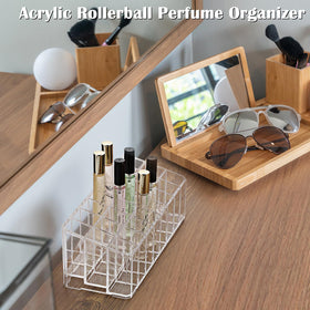 ELLDOO top view showing 24 individual compartments for rollerball perfumes