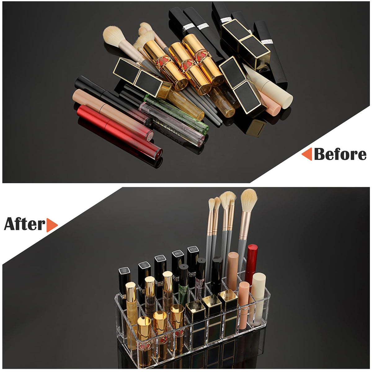 ELLDOO displaying lipsticks and glosses to keep cosmetics organized and visible
