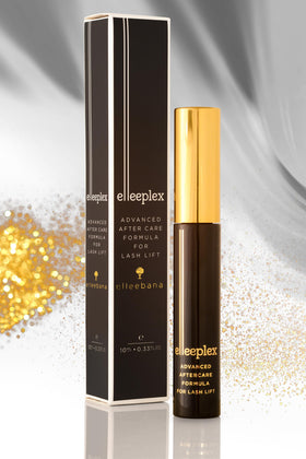 elleebana application brush with product, precise spoolie distribution benefit