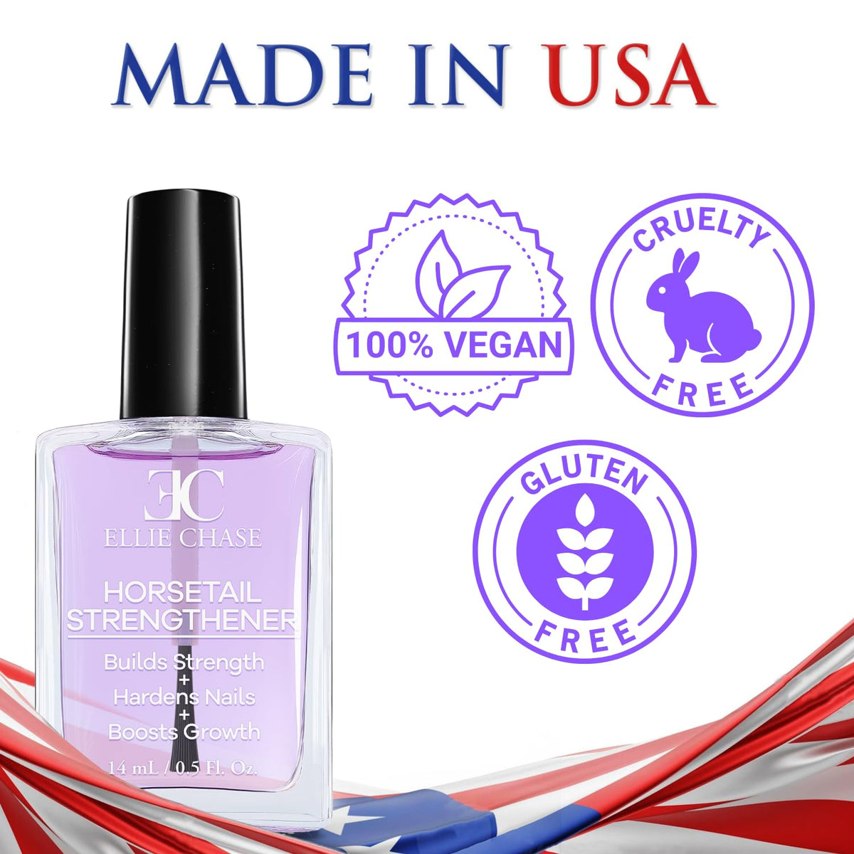 Ellie Chase lifestyle manicure scene showing durable glossy nails