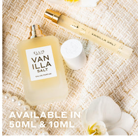 Ellis Brooklyn bottle styled on a sandy beach setting evoking coastal freshness