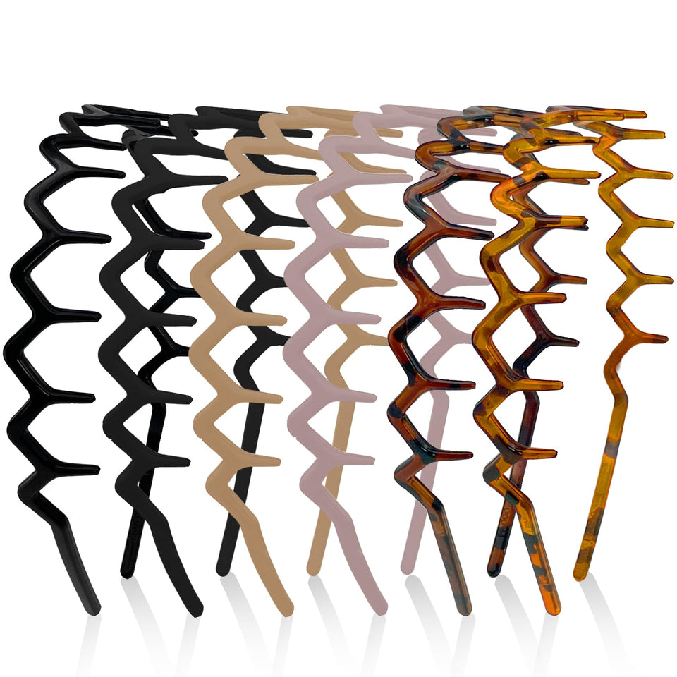ELLOPH front view of six-pack headbands showing colors and packaging for easy selection