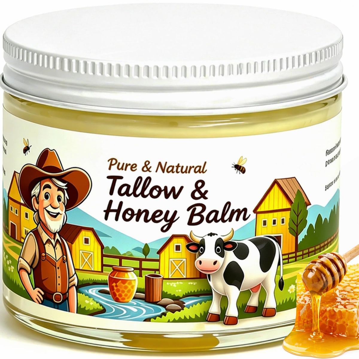 Eloix jar front view showing balm packaging and nourishing benefits