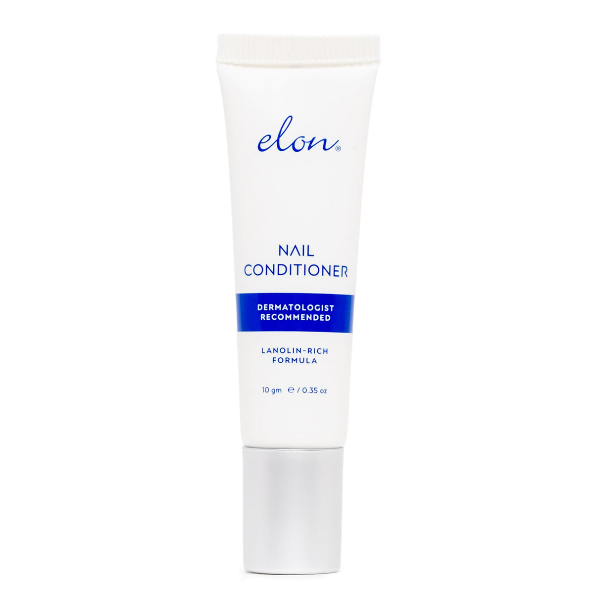 Elon front packaging tube showing compact travel-friendly design and professional look