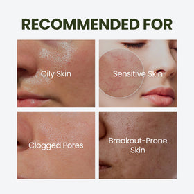 elravie before and after redness comparison showing calmer, more even skin benefit