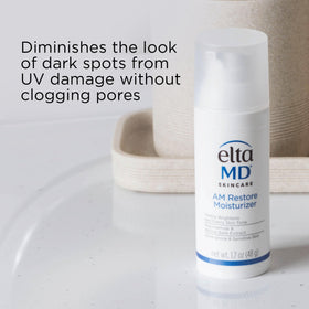 EltaMD pump dispensing lotion demonstrating easy, hygienic application