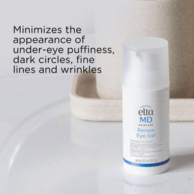 EltaMD bottle label showing ingredients, clarity on active peptides and acids