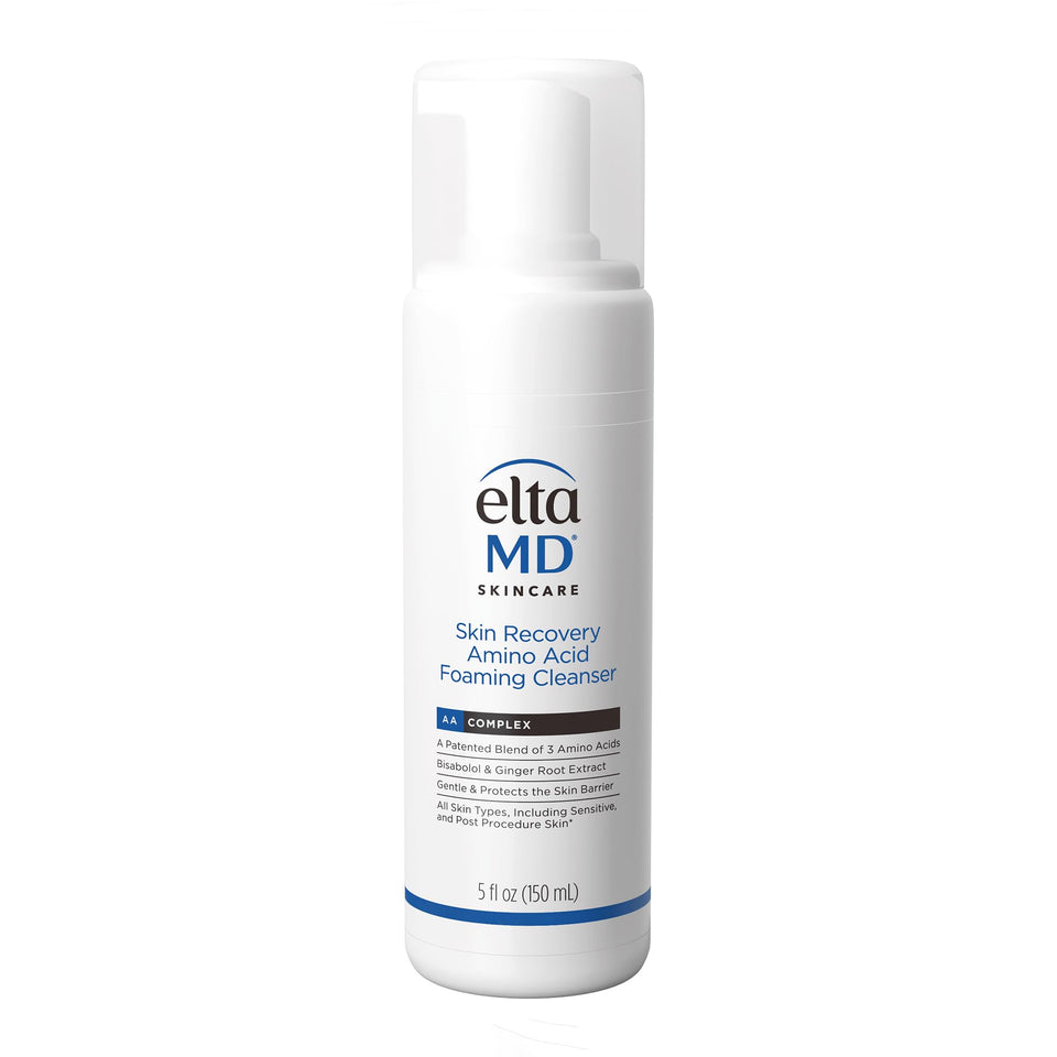 EltaMD front packaging showing cleanser bottle and benefit of gentle removal