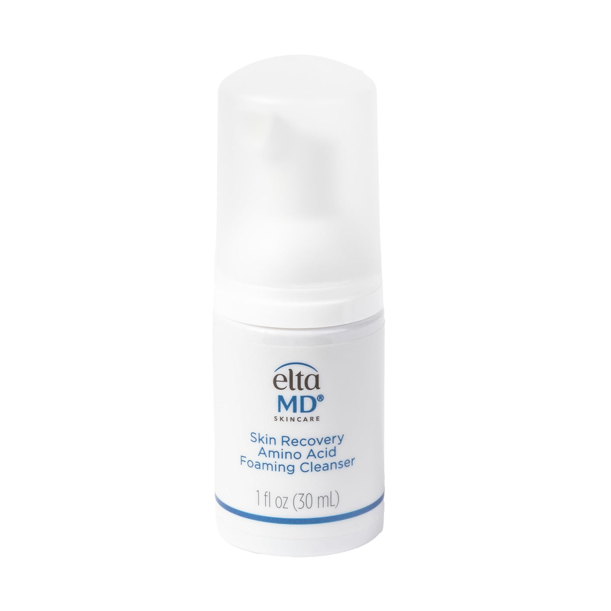 EltaMD branded bottle front packaging showing label and size benefits