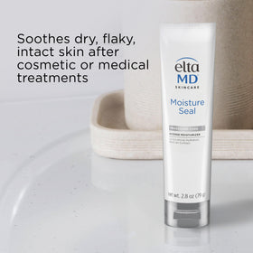 EltaMD being applied to face to soothe post-procedure dryness