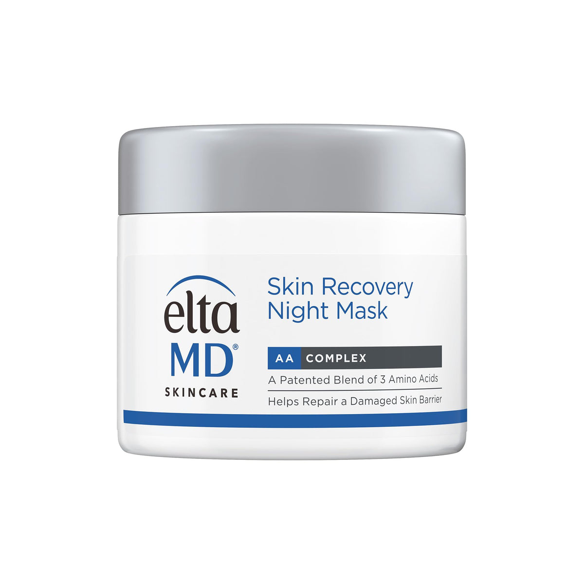 EltaMD jar front showing product and calming benefit