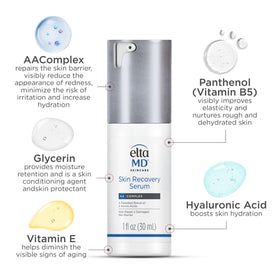 EltaMD packaging label close-up highlighting dermatologist-tested formulation benefit