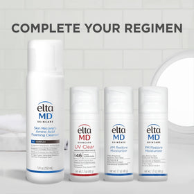 EltaMD packaging label close-up showing ingredient transparency and trust