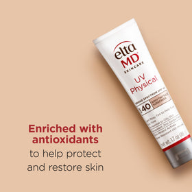EltaMD rosy tint texture close-up showing blendable finish and lightweight feel