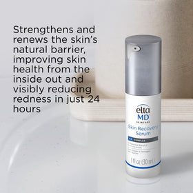 EltaMD before and after skin image showing reduced redness and visible calming benefit