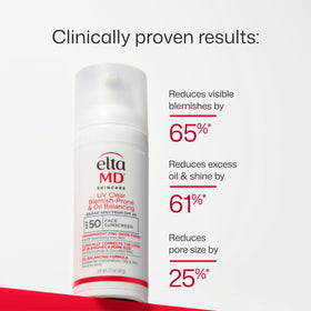 EltaMD tube held in hand for size and scale, convenient daily use