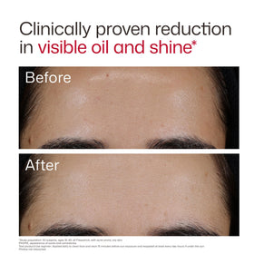 EltaMD applied under makeup demonstrating smooth layering and wear