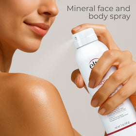 EltaMD rubbed-in mist visibly clear after application for no white cast