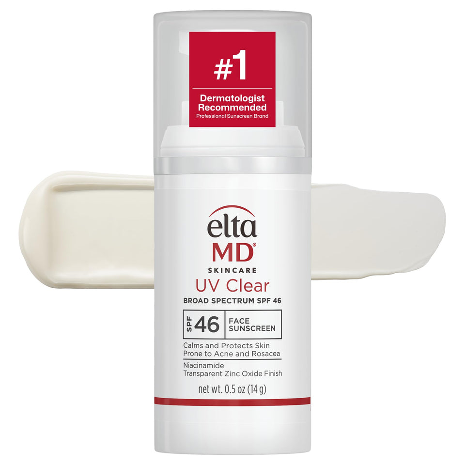 EltaMD front packaging showing compact sunscreen for travel convenience