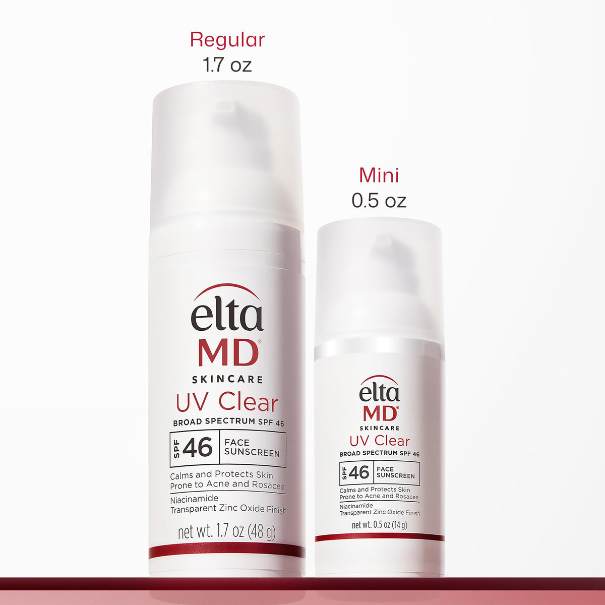 EltaMD texture swirl of lotion showing lightweight, silky consistency