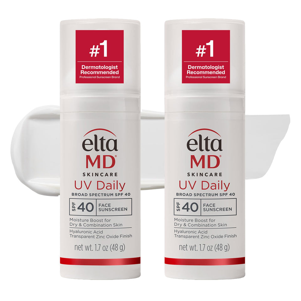 EltaMD front pump bottle showing branding and compact travel size benefit