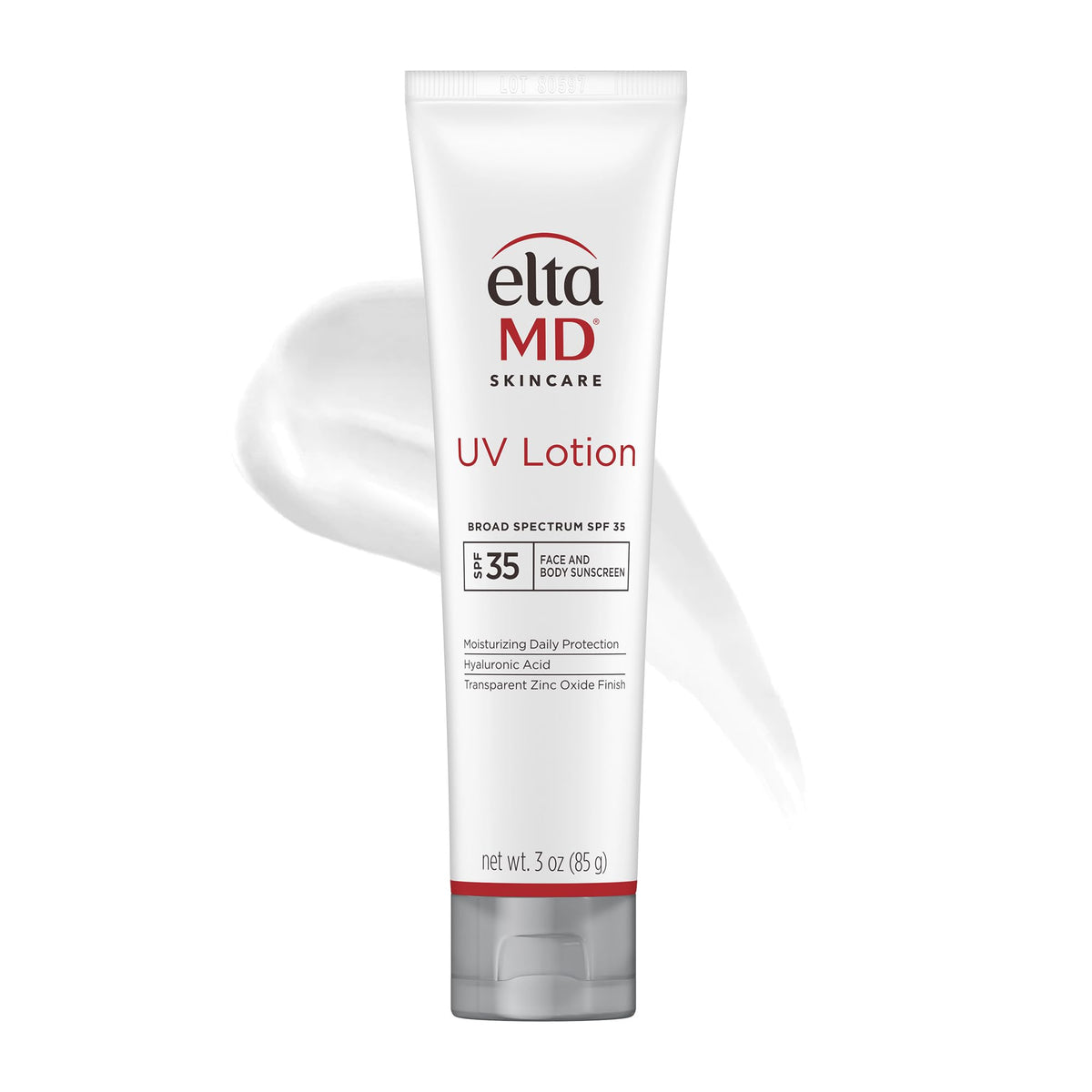 EltaMD UV Lotion front packaging shows SPF 35 and benefits