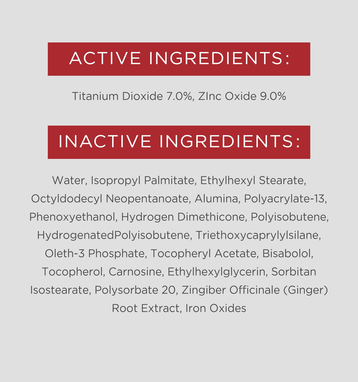 EltaMD product label close-up highlighting zinc oxide and paraben-free
