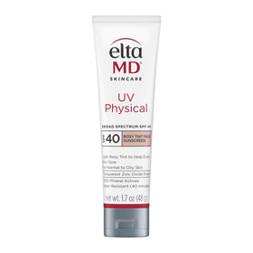 EltaMD front packaging showing rosy tinted SPF 40 and benefit of mineral protection