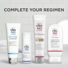EltaMD UV Pure next to a 4 oz ruler shows compact travel-friendly size