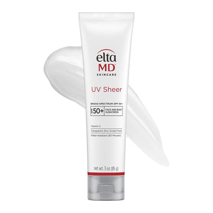 EltaMD front tube showing product name and SPF 50+ for quick ID and protection