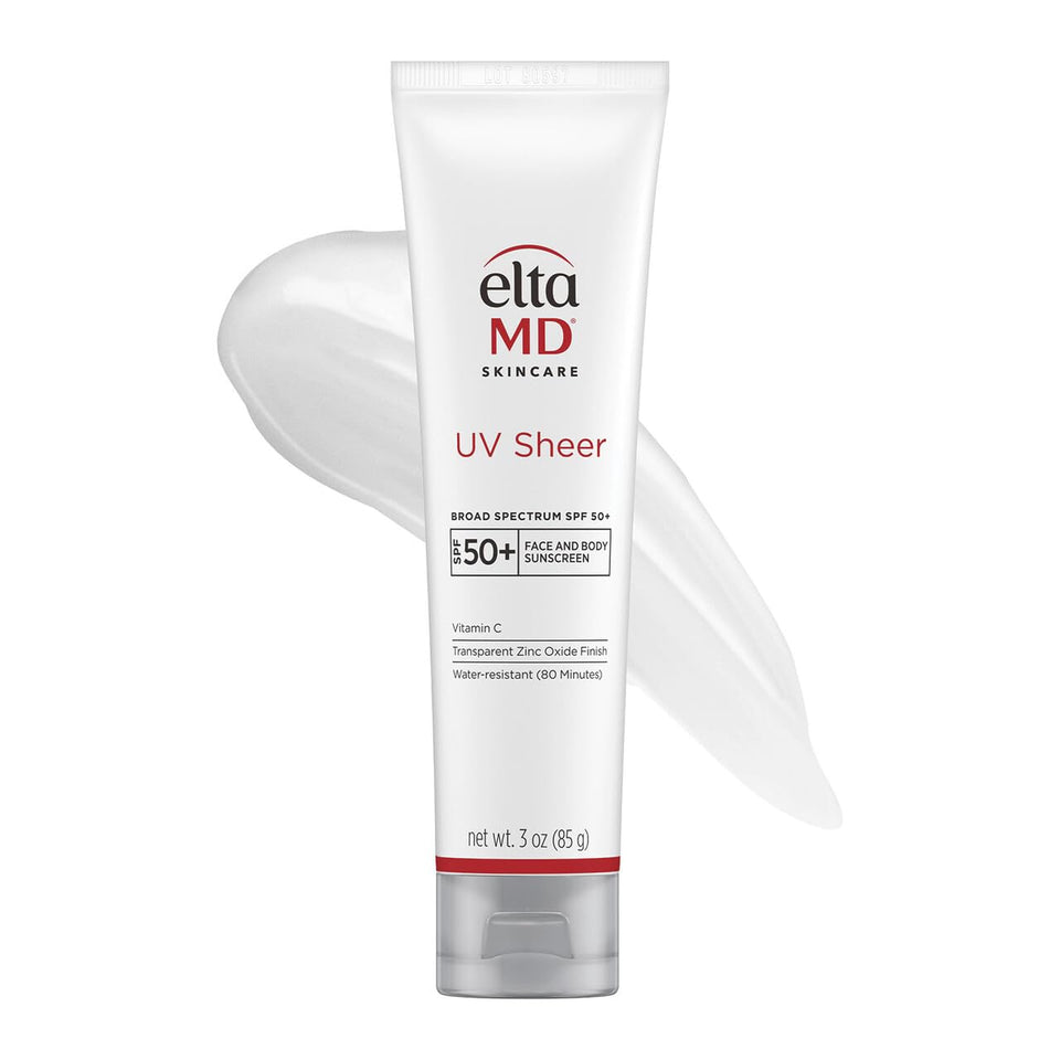 EltaMD front tube showing product name and SPF 50+ for quick ID and protection