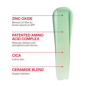 EltaMD bottle held in hand to show travel-friendly size and easy portability