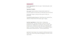 EltaMD closeup ingredient label highlighting zinc oxide for broad coverage