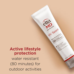 EltaMD lotion texture close-up demonstrating lightweight spreadability and fast absorption