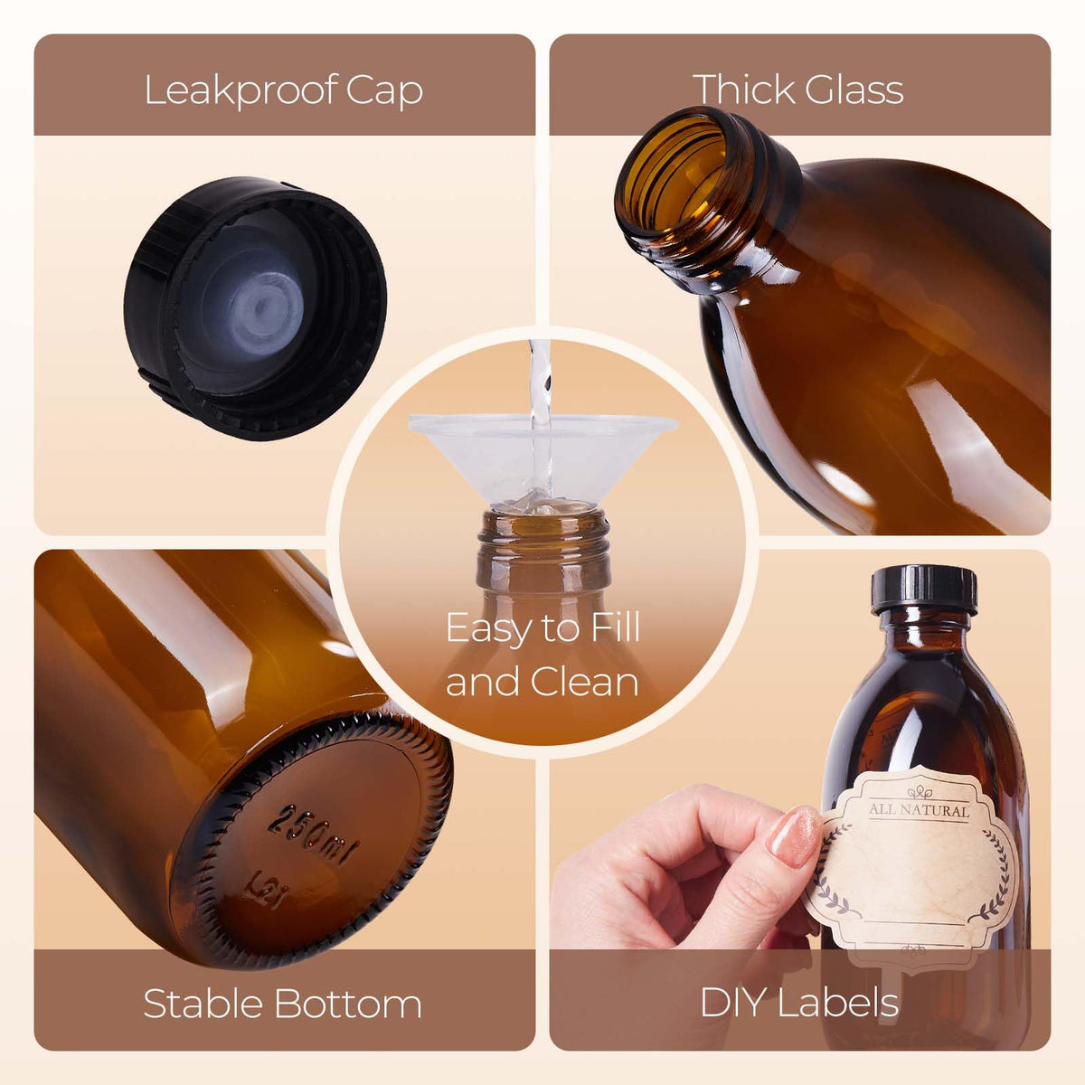 Elumeiro bottle being poured into a glass demonstrating controlled dispensing