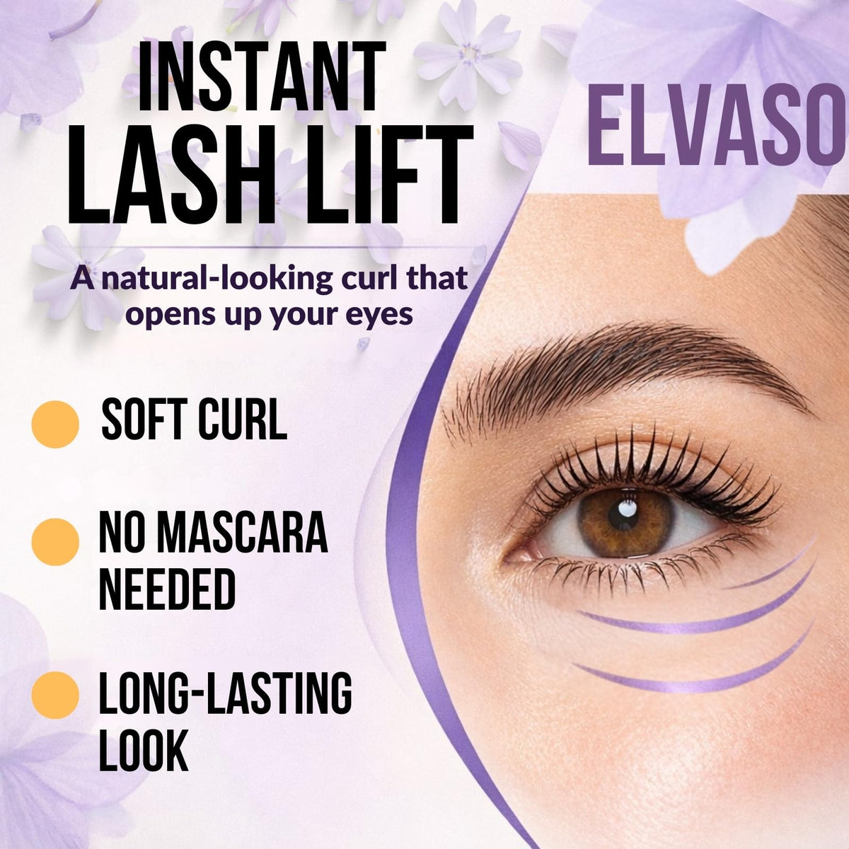 ELVASO dual adhesives tubes displayed to show precise lash control and reduced slipping
