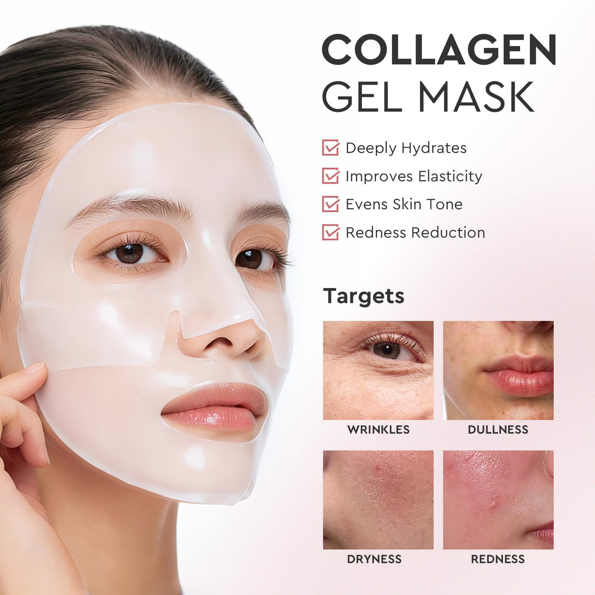 Elvira ingredient label close-up emphasizing low-molecular collagen benefit