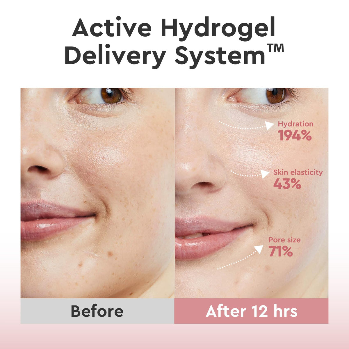 Elvira mask melting to transparent to show essence absorption benefit