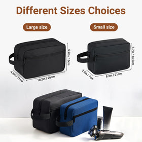 Elviros hanging hook in use freeing counter space during travel