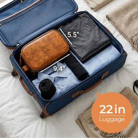 Elviros packed into carry-on demonstrating travel-ready portability