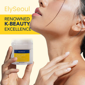 ElySeoul cream texture swipe illustrating silky absorption and hydration