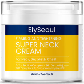 ElySeoul front jar showing product and elegant packaging benefit firming