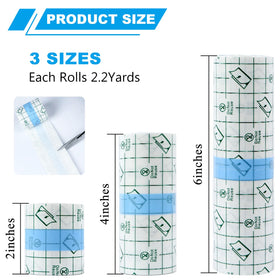 Emalla three rolls lined up highlighting size variety and convenient value