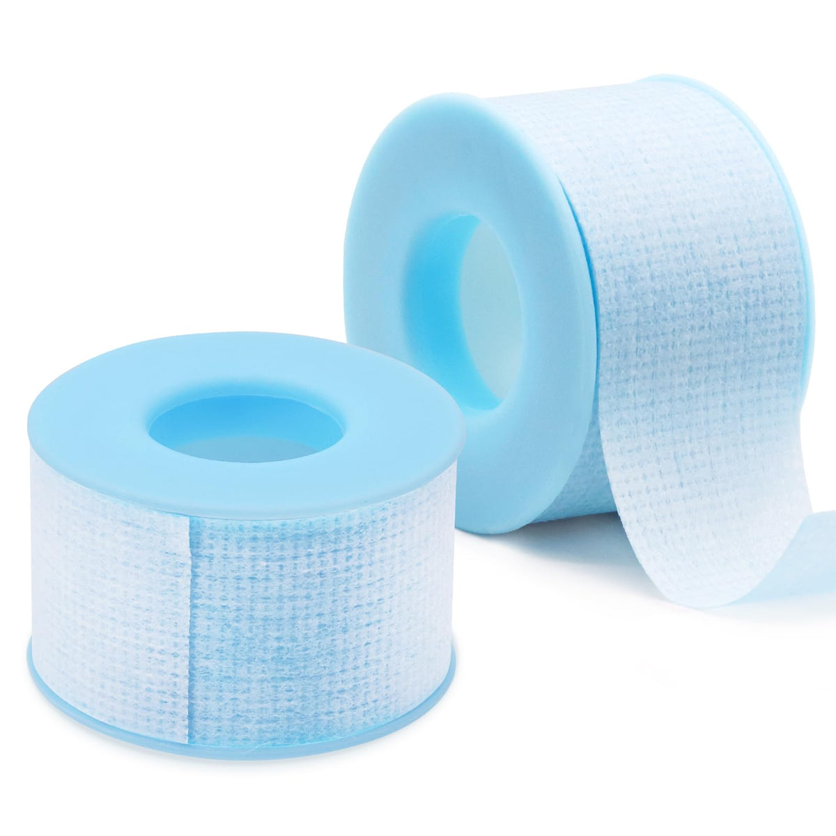 embagol front packaging blue lash tape showing two rolls and benefits