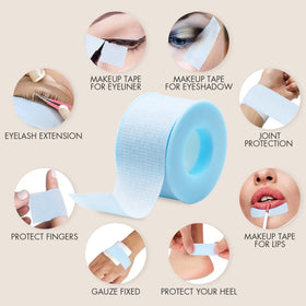 embagol technician applying tape in salon for precise lash work