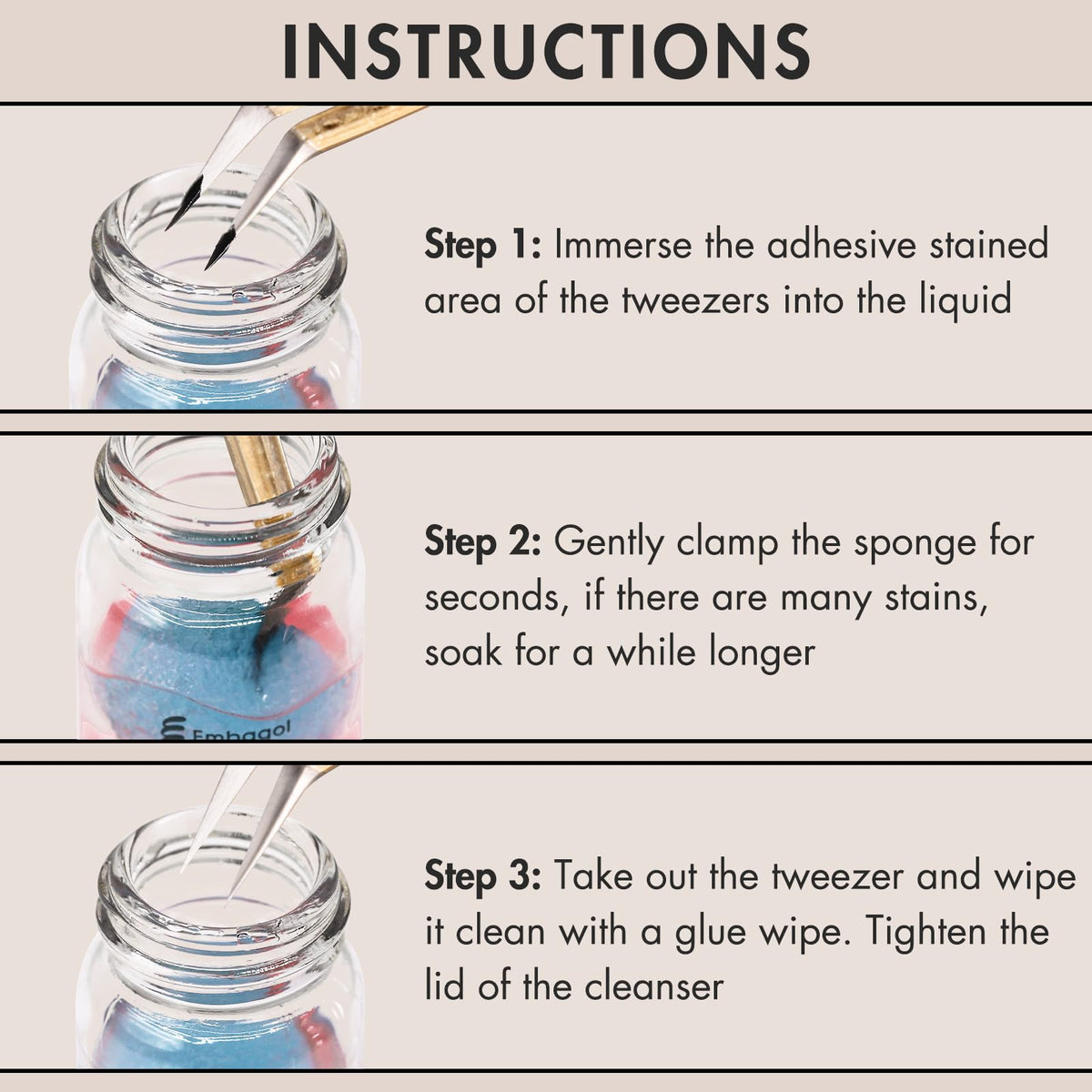 Embagol on a salon workstation highlighting professional maintenance benefit