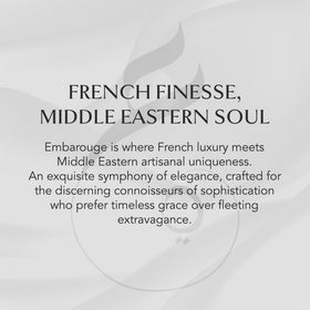 EMBAROUGE 22° North beside jacket and scarf illustrating evening wear pairing